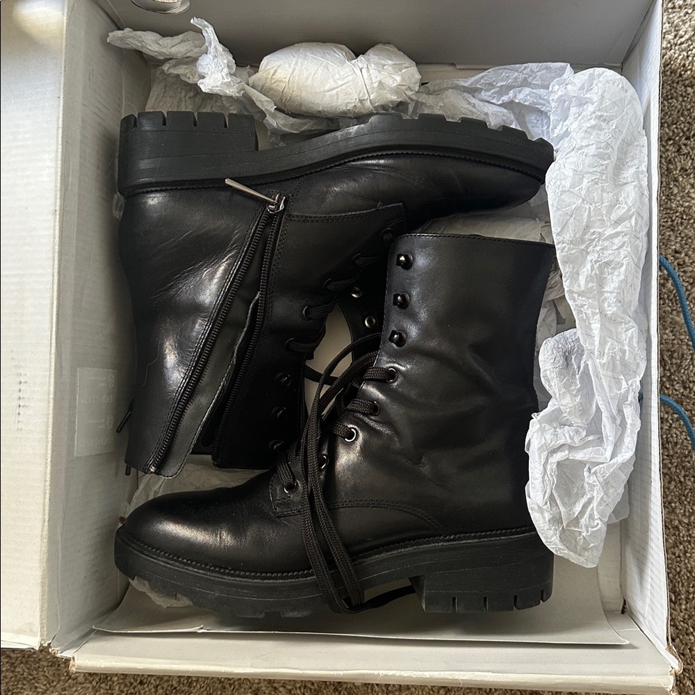 Dolce Vita Black Combat Boots